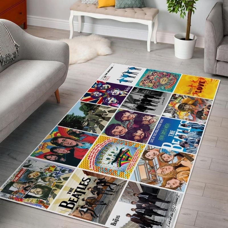 The Beatles V10 Living Rooms Area Rug Carpet The Beatles V10 Living Rooms Area Rug Carpet