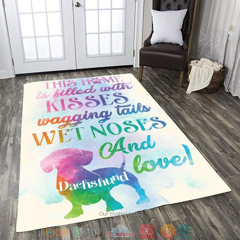 This Home Is Filled Kisses Wet Noses And Dachshund Love Rug Carpet This Home Is Filled Kisses Wet Noses And Dachshund Love Rug Carpet