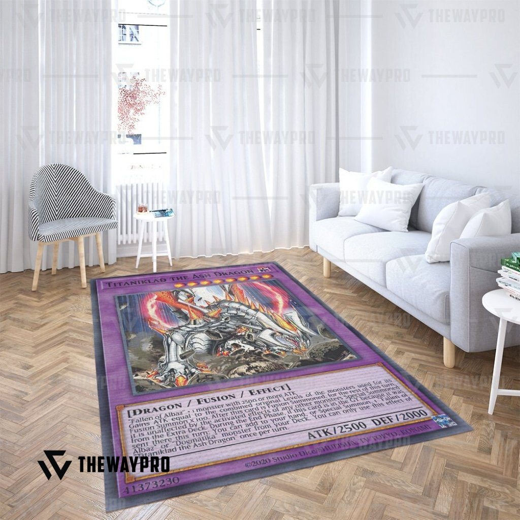 Titaniklad The Ash Dragon Yu Gi Oh Carpet Rug Titaniklad The Ash Dragon Yu Gi Oh Carpet Rug