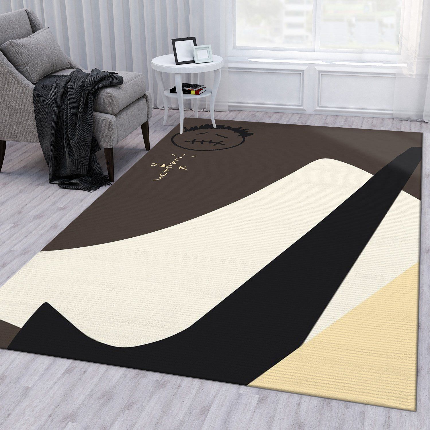 Travis Scott Air Jordan Rug Bedroom Rug Home Us Decor Travis Scott Air Jordan Rug Bedroom Rug Home Us Decor