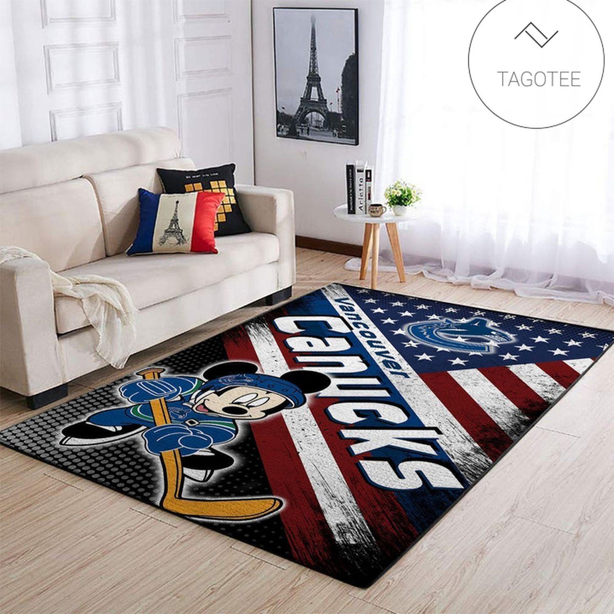 Vancouver Canucks Nhl Team Logo Mickey Us Style Nice Gift Home Decor Rectangle Area Rug Vancouver Canucks Nhl Team Logo Mickey Us Style Nice Gift Home Decor Rectangle Area Rug