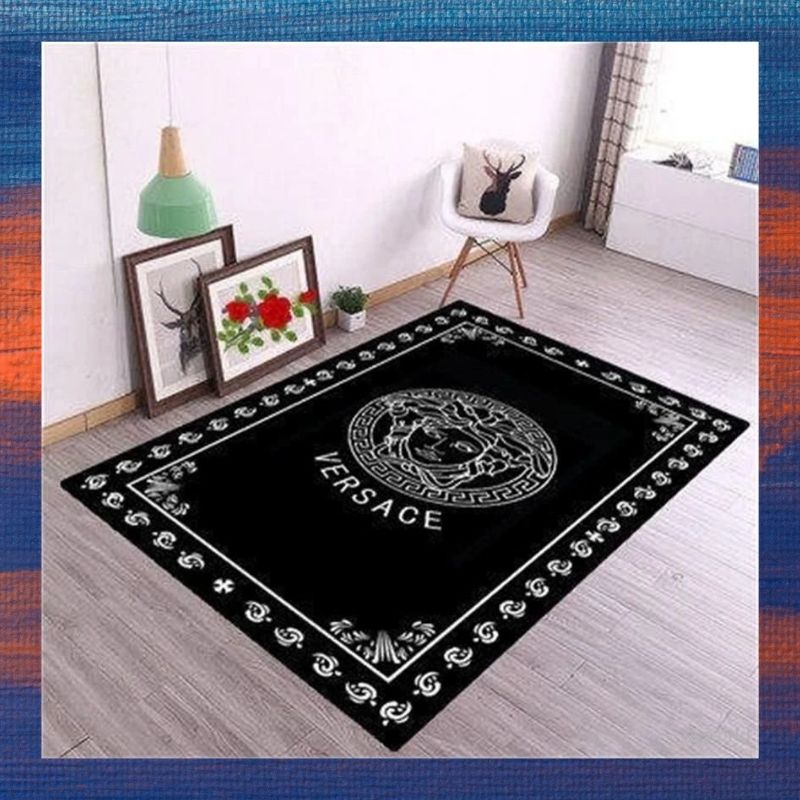 Versace Black Carpet Rug Versace Black Carpet Rug