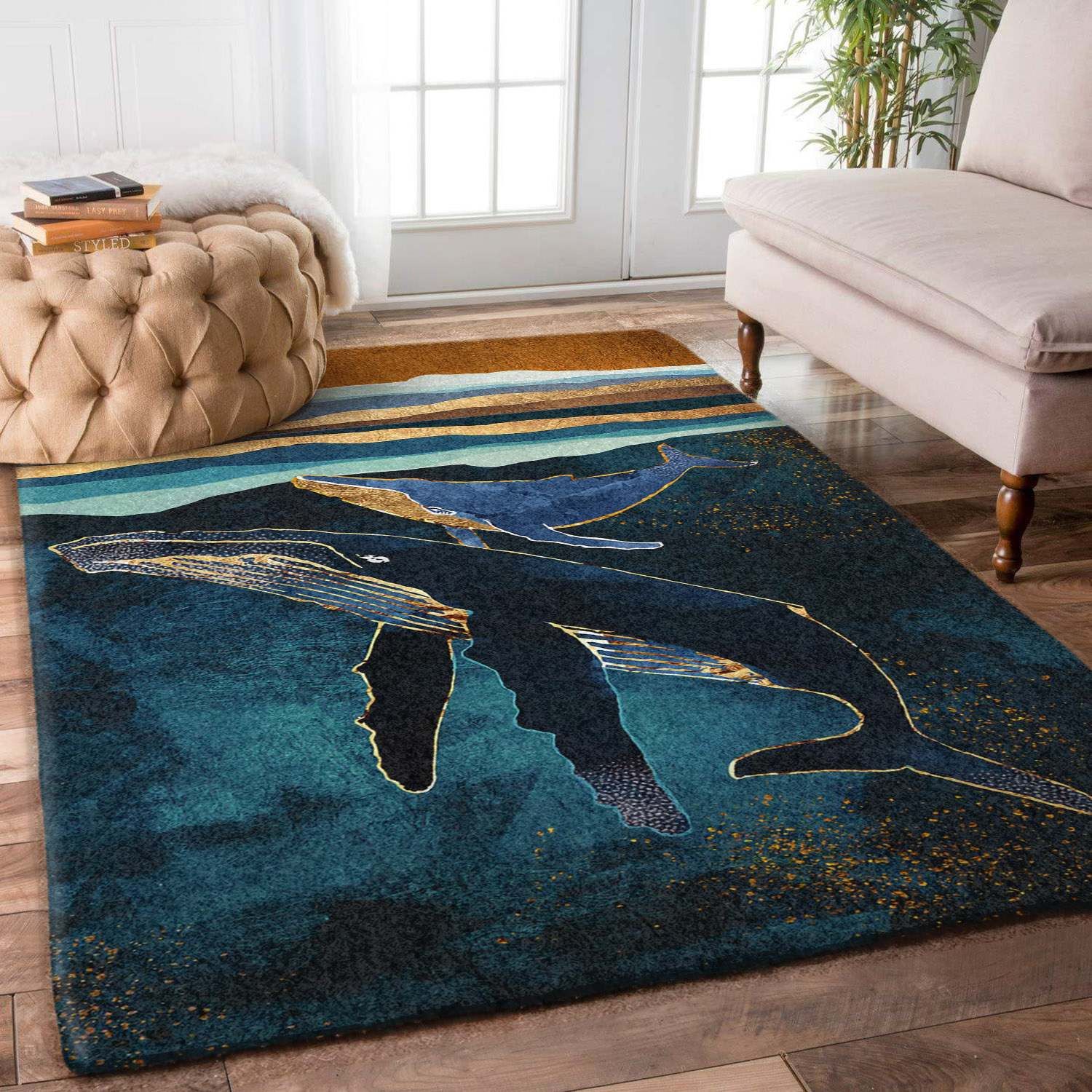 Whale Nn030971M Rug Carpet Whale Nn030971M Rug Carpet