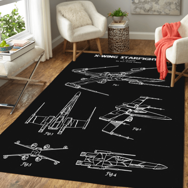 X-Wing Starfighter Rug X-Wing Starfighter Rug