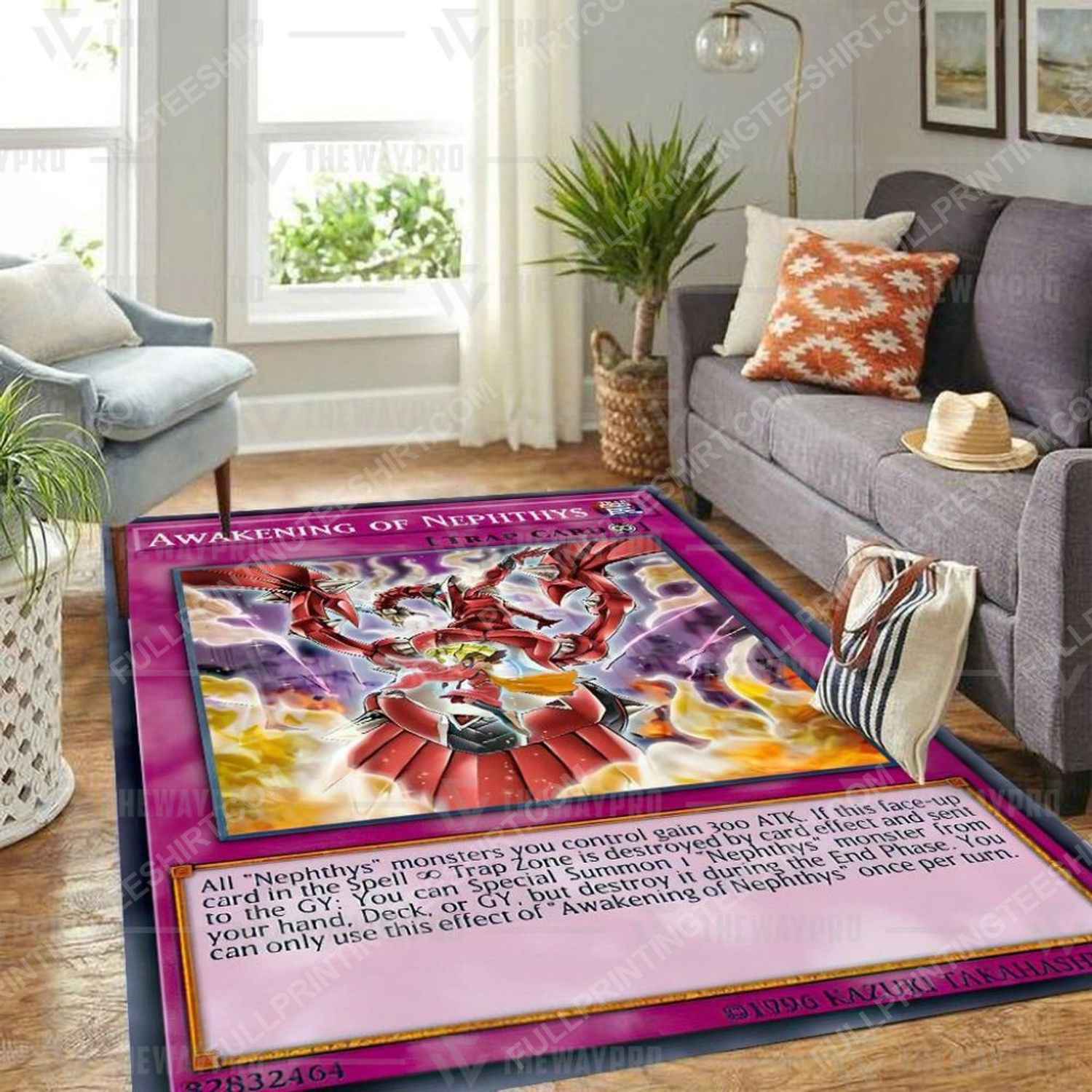 Yu-Gi-Oh Awakening Of Nephthys All Over Print Rug Yu-Gi-Oh Awakening Of Nephthys All Over Print Rug