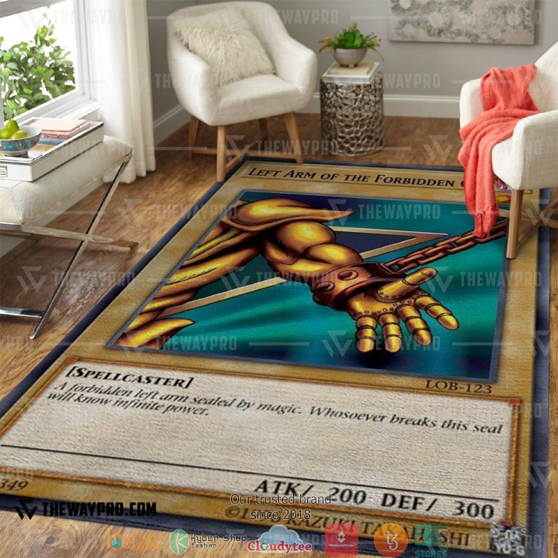 Yu Gi Oh Exodia Left Arm Of The Forbidden One Rug Yu Gi Oh Exodia Left Arm Of The Forbidden One Rug