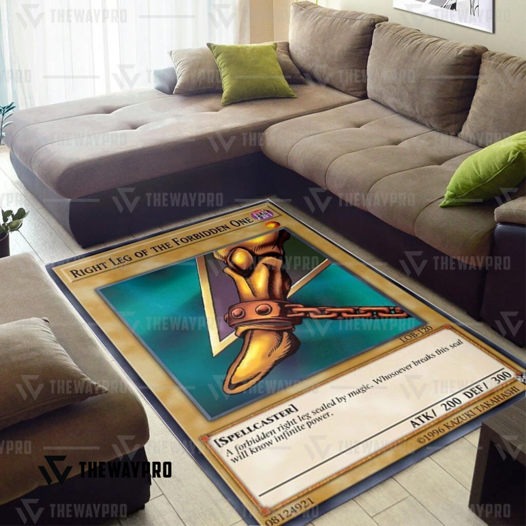 Yu Gi Oh Exodia Right Leg Of The Forbidden One Rug Yu Gi Oh Exodia Right Leg Of The Forbidden One Rug