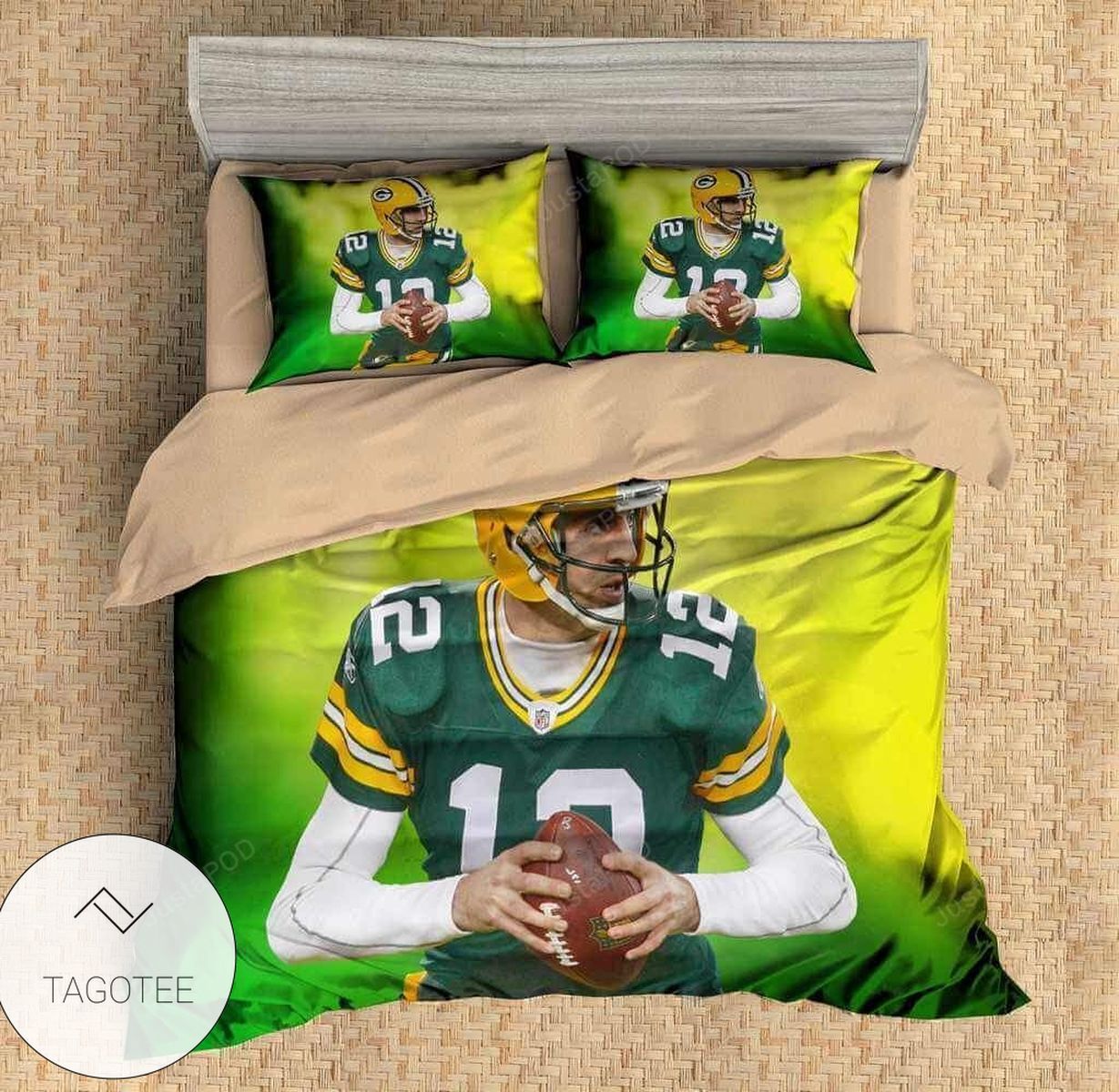 Aaron Rodgers Green Bay Packers Bedding Set For Fans Aaron Rodgers Green Bay Packers Bedding Set For Fans