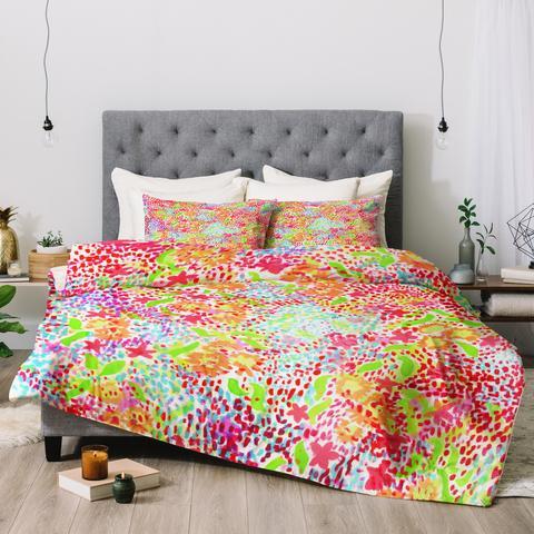 Abstract Tropics Duvet Cover and Pillowcase Set Bedding Set Abstract Tropics Duvet Cover and Pillowcase Set Bedding Set