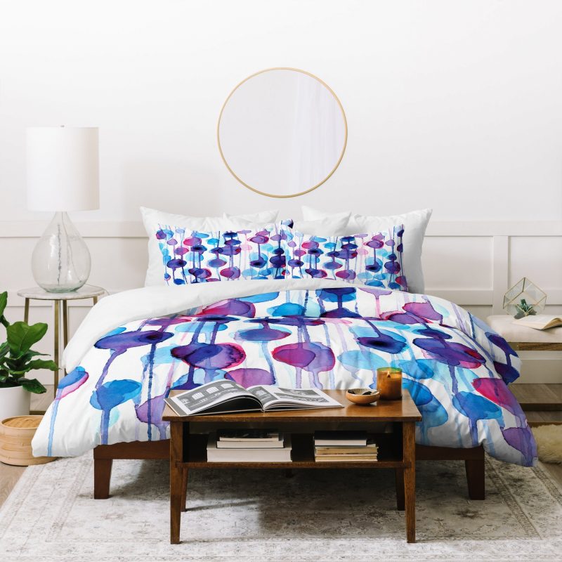 Abstract Watercolor Duvet Cover and Pillowcase Set Bedding Set Abstract Watercolor Duvet Cover and Pillowcase Set Bedding Set