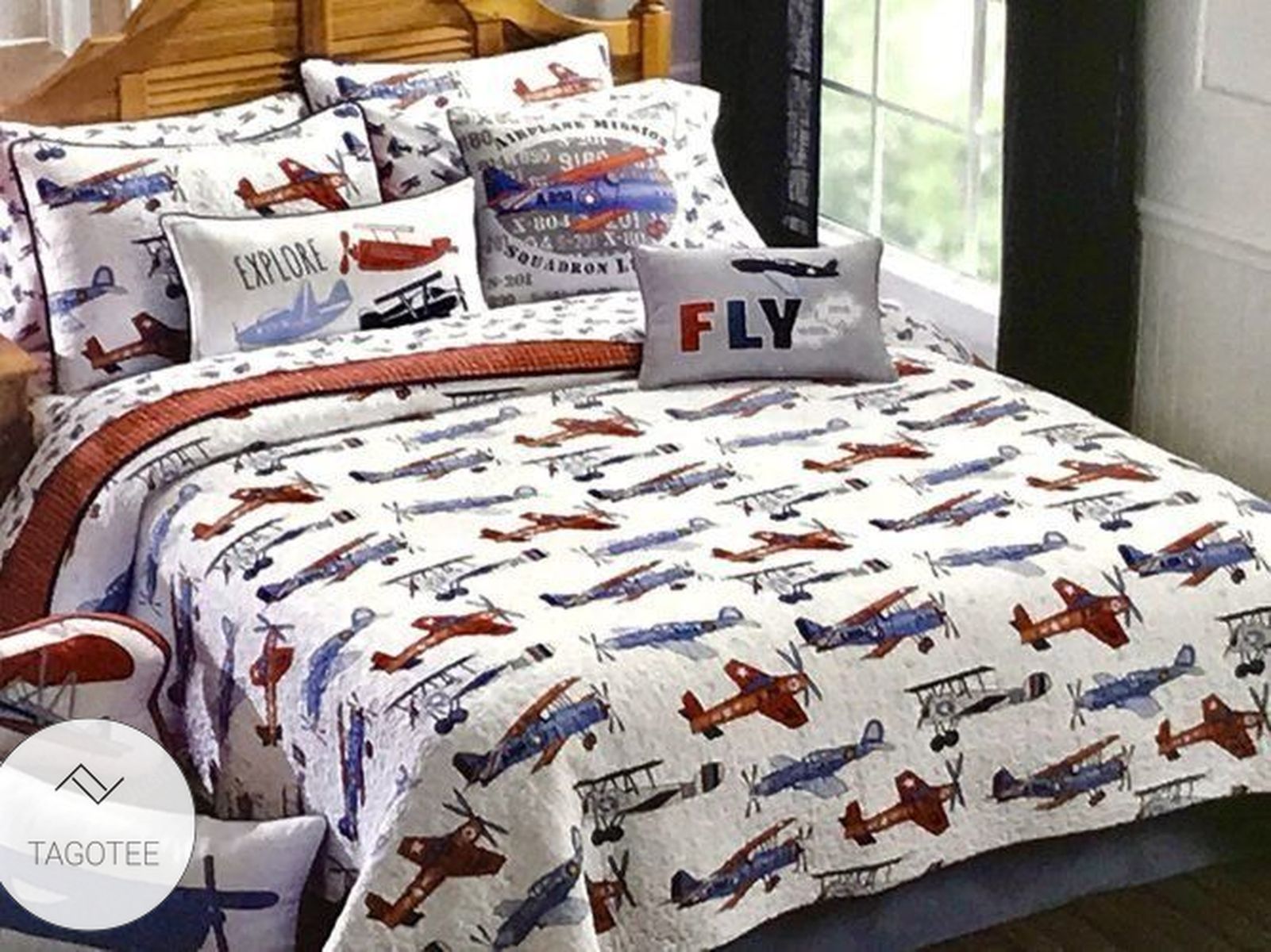Airplane Twin Queen King Cotton Duet Cover Bedding Sets Airplane Twin Queen King Cotton Duet Cover Bedding Sets