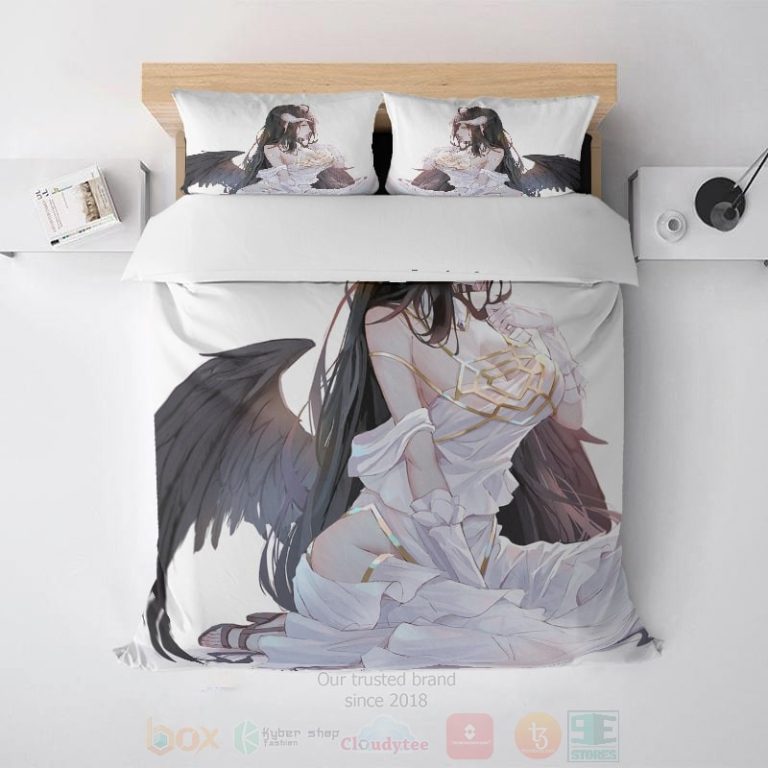 Albedo-Overlord-Ahegao-Guardian-Of-Nazarick-Comforter-Bedding-Set-1