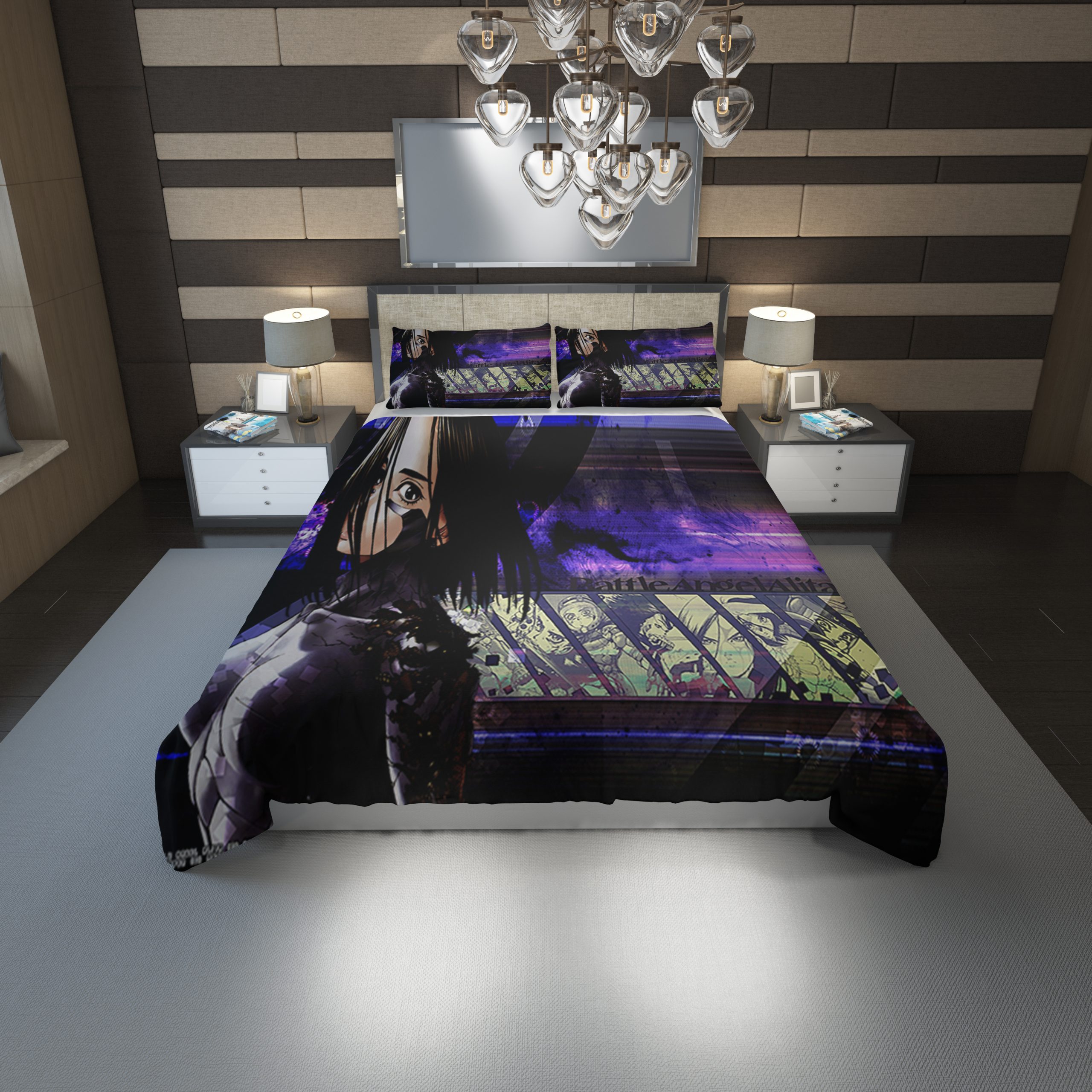 Alita Battle Angel Hd Duvet Cover and Pillowcase Set Bedding Set 1174 Alita Battle Angel Hd Duvet Cover and Pillowcase Set Bedding Set 1174