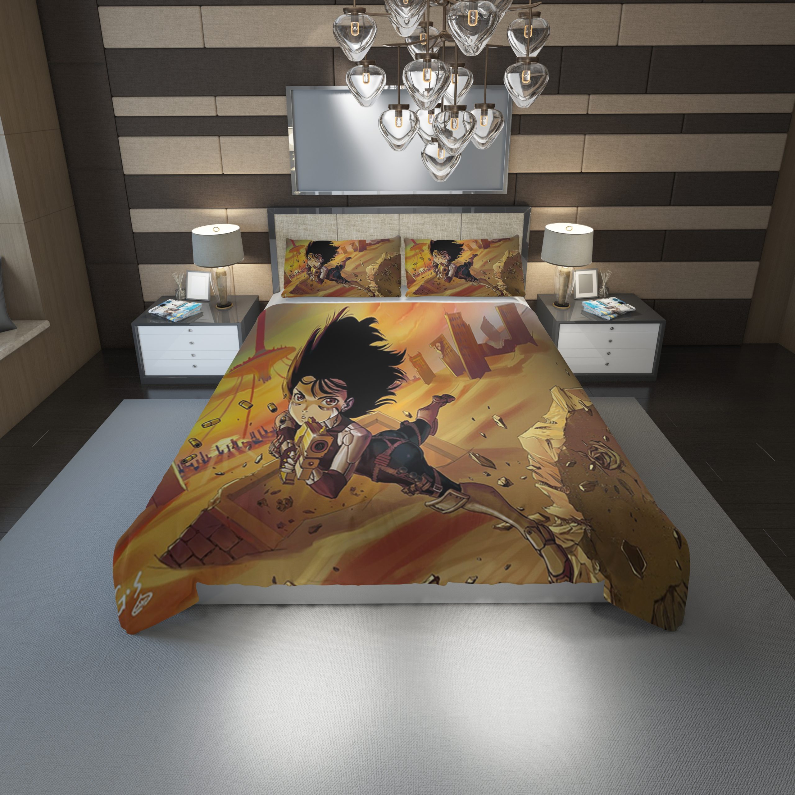 Alita Battle Angel Hd Duvet Cover and Pillowcase Set Bedding Set 1175 Alita Battle Angel Hd Duvet Cover and Pillowcase Set Bedding Set 1175