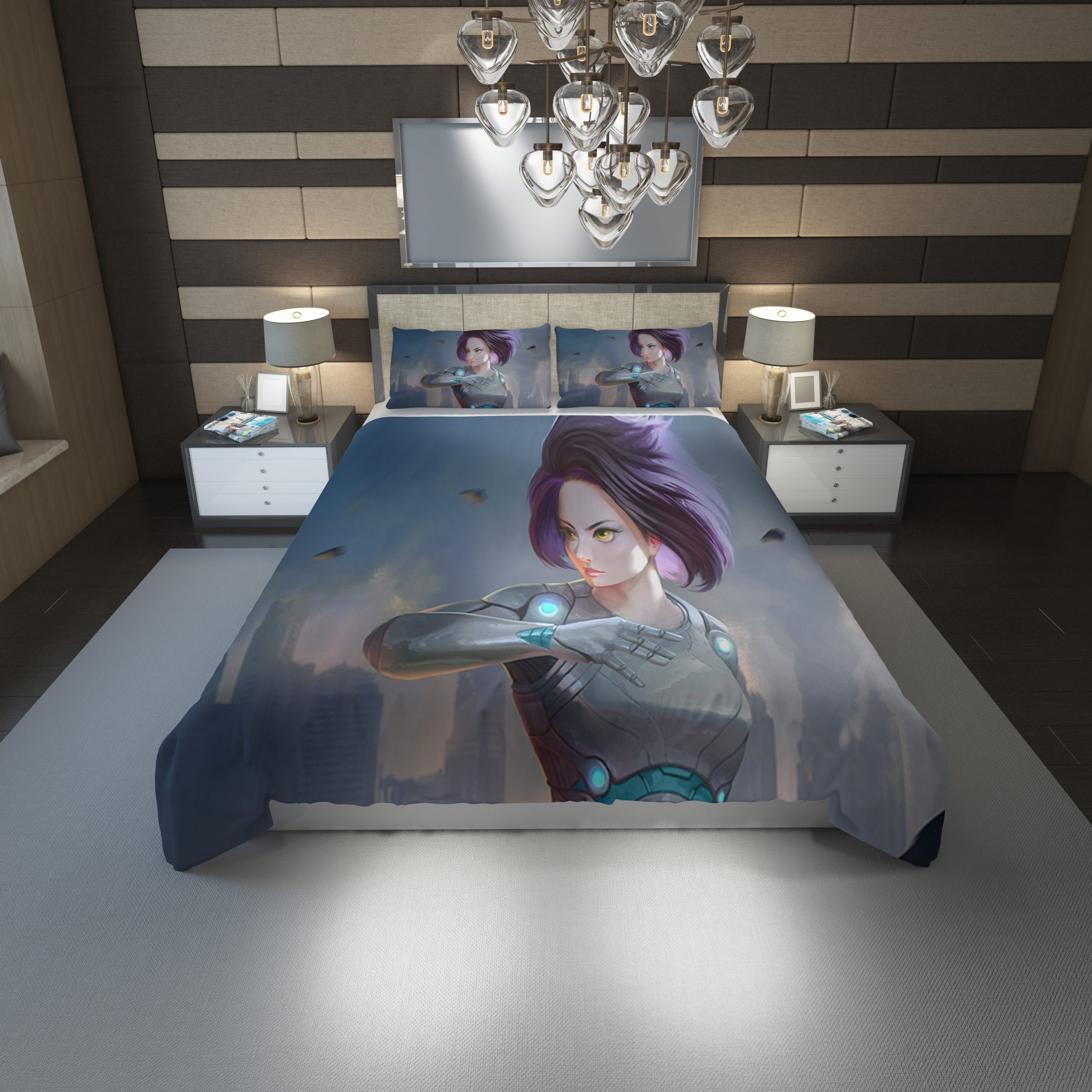 Alita Battle Angel Hd Duvet Cover and Pillowcase Set Bedding Set 1179 Alita Battle Angel Hd Duvet Cover and Pillowcase Set Bedding Set 1179
