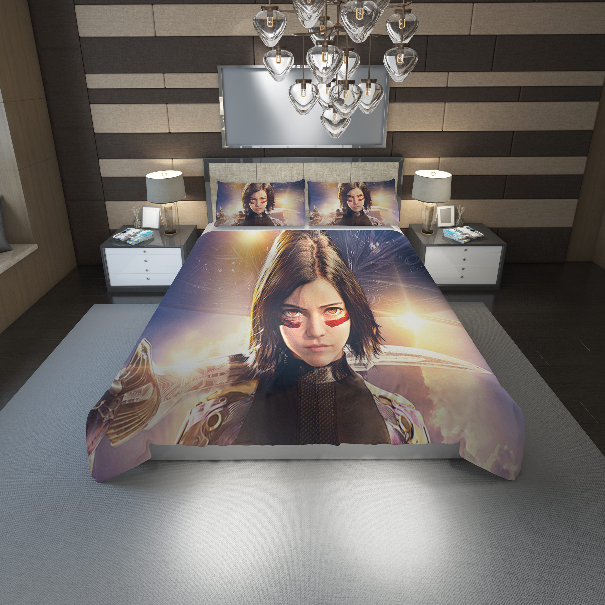 Alita Battle Angel Hd Duvet Cover and Pillowcase Set Bedding Set 1180 Alita Battle Angel Hd Duvet Cover and Pillowcase Set Bedding Set 1180