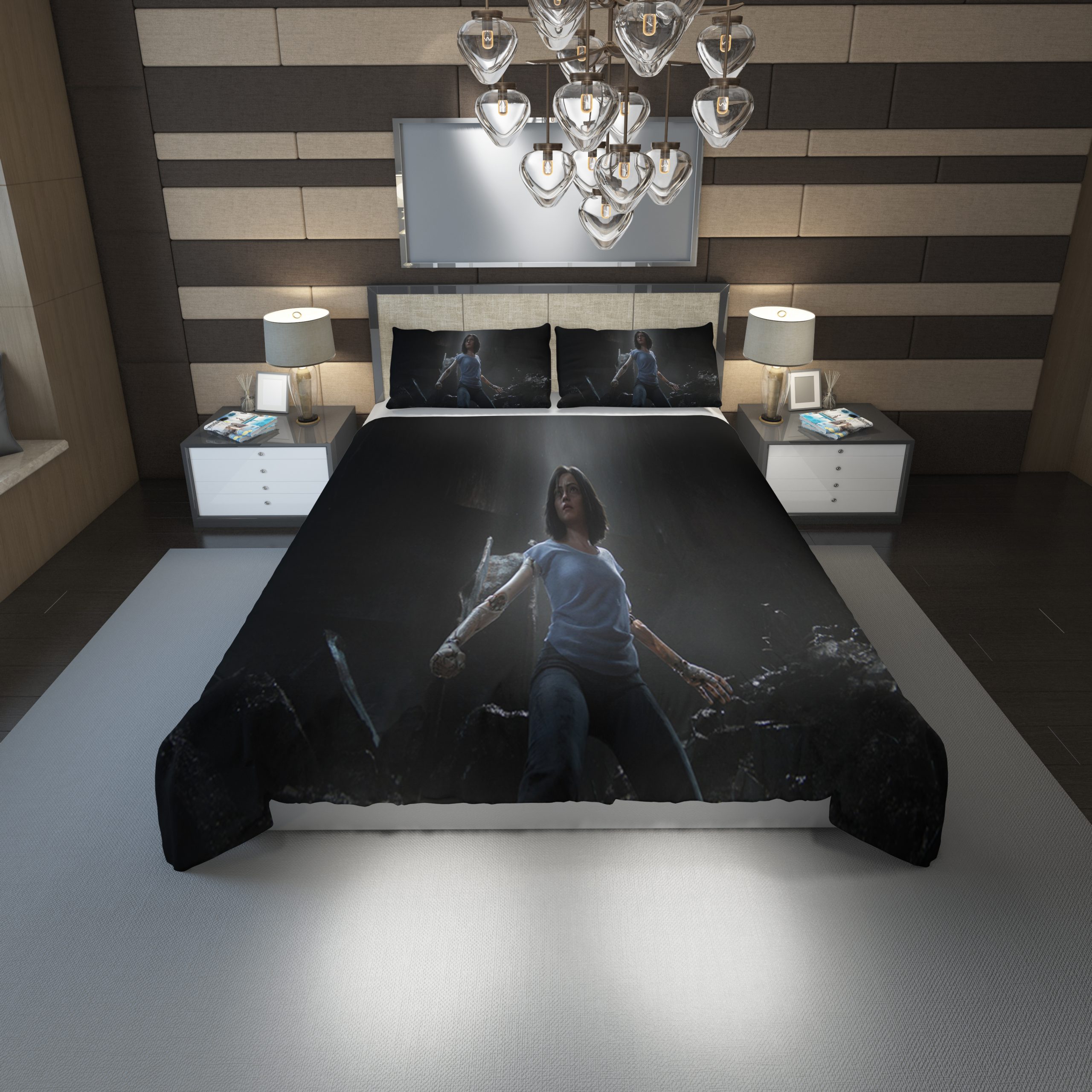Alita Battle Angel Hd Duvet Cover and Pillowcase Set Bedding Set 1186 Alita Battle Angel Hd Duvet Cover and Pillowcase Set Bedding Set 1186