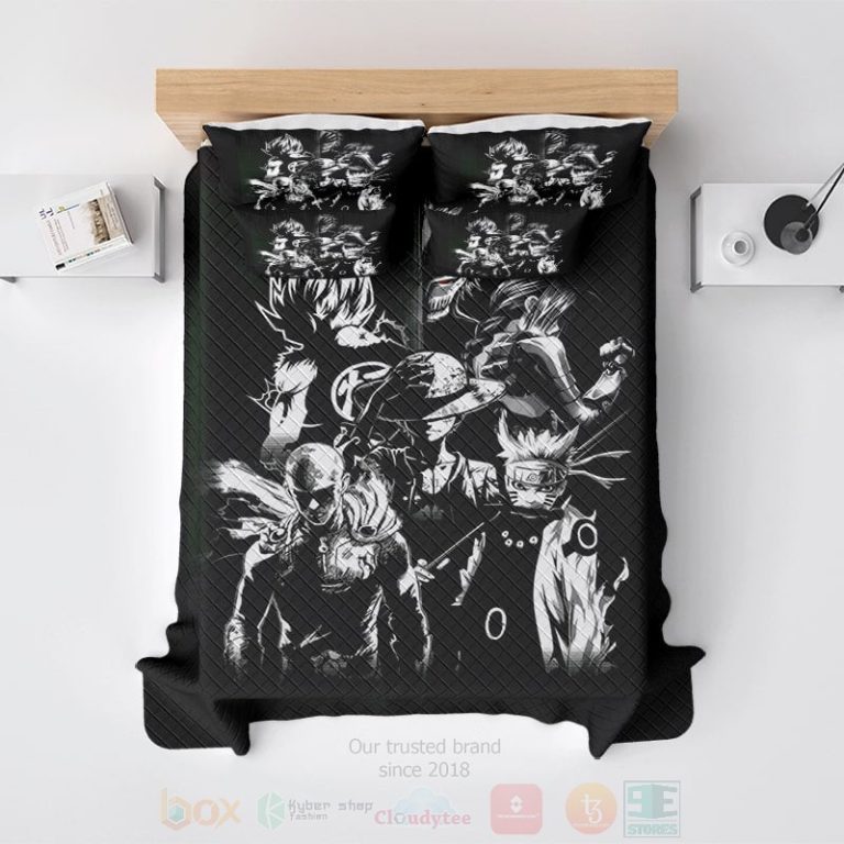All-Anime-Legends-Dark-Brushed-Naruto-Dragon-Ball-Bedding-Set-2