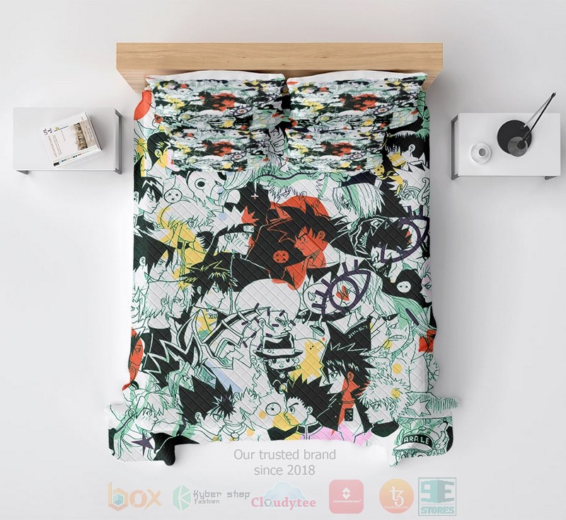 All Manga Legends Color Fusion Anime Bedding Set All Manga Legends Color Fusion Anime Bedding Set