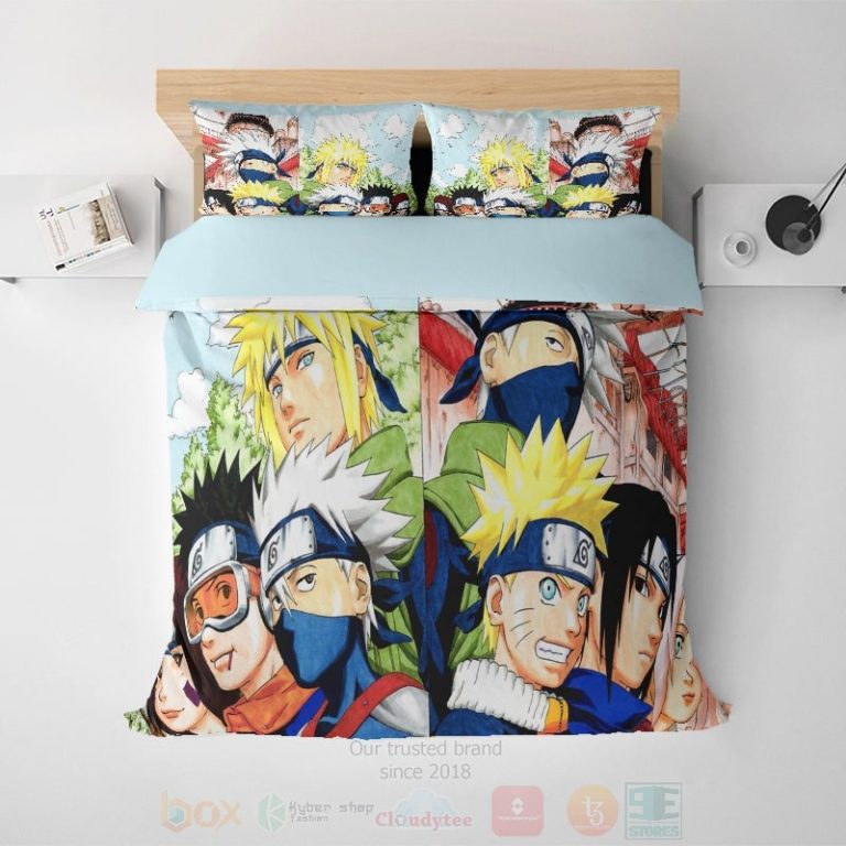 All-Members-Team-7-Minato-Kakashi-Manga-Naruto-Bedding-Set-1