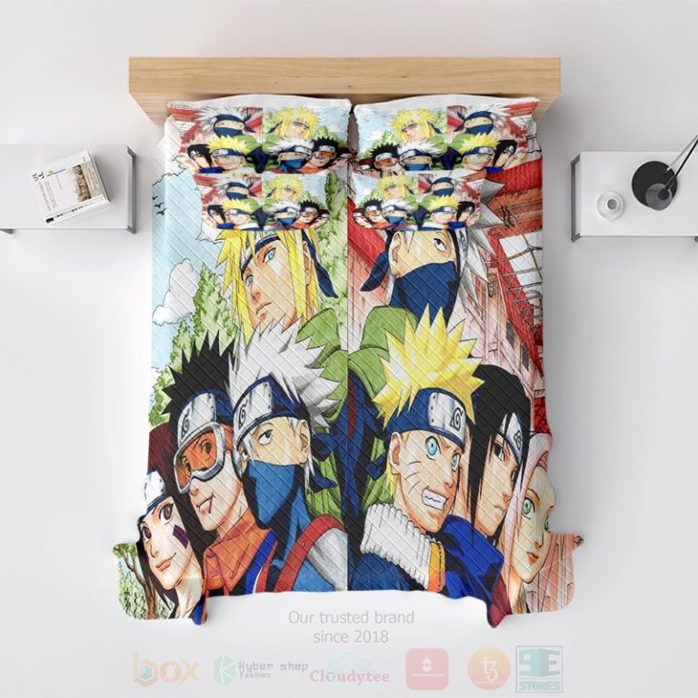 All-Members-Team-7-Minato-Kakashi-Manga-Naruto-Bedding-Set-2