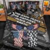 American Eagle Flag The Race Track The Happiest Place On Earth Bedding Set