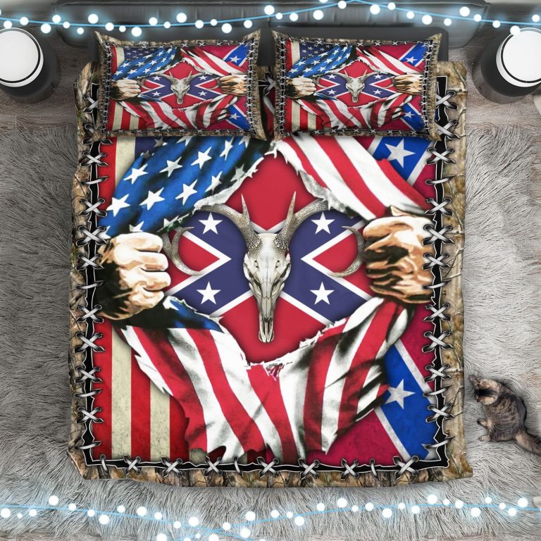 American-Flag-Confederate-Deer-Hunting-Bedding-Set-Copy-1