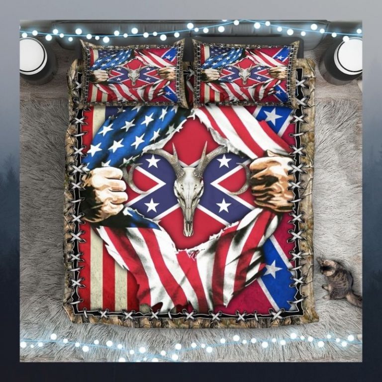 American-Flag-Confederate-Deer-Hunting-Bedding-Set-Copy-2
