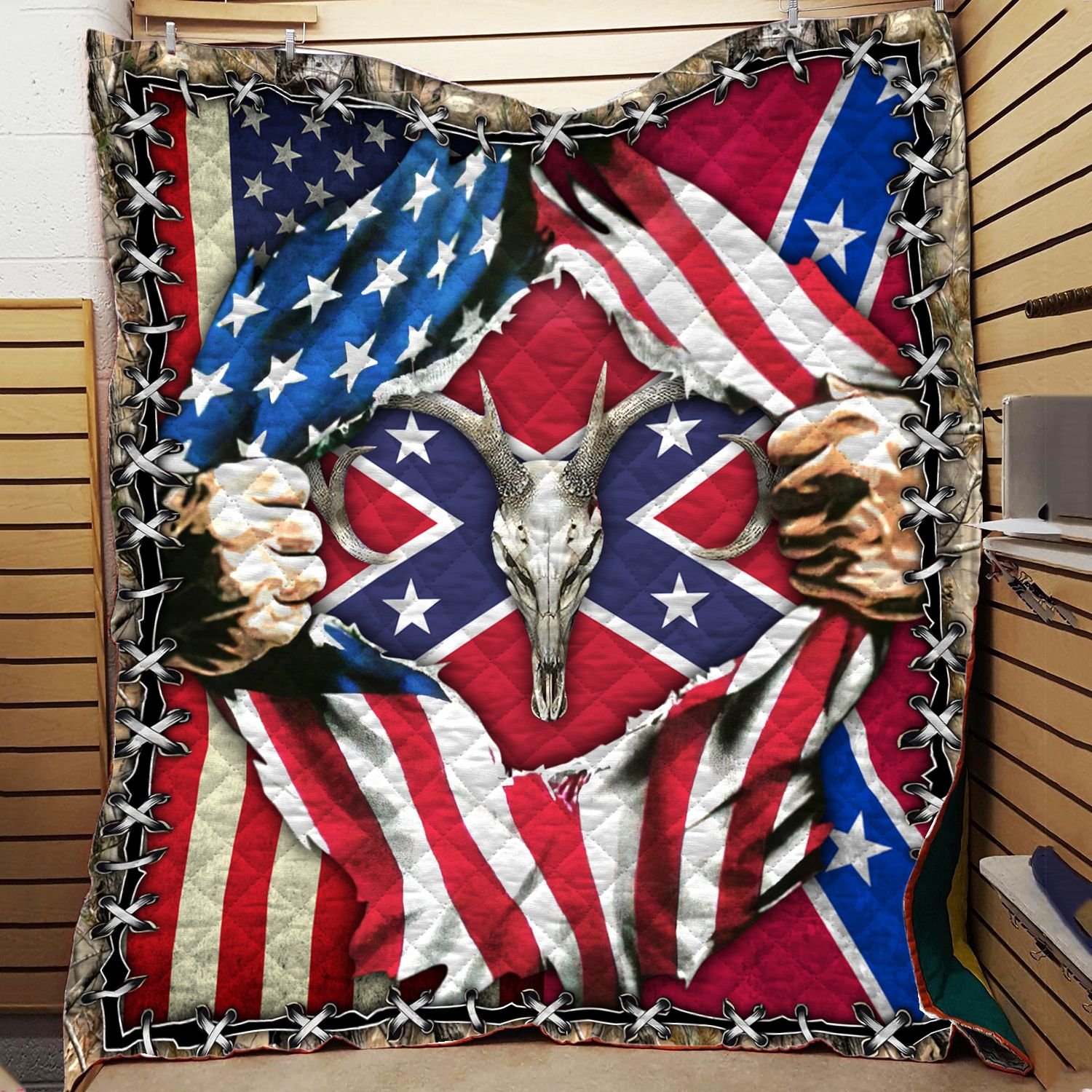 American Flag Confederate Deer Hunting Bedding Set (Copy) American Flag Confederate Deer Hunting Bedding Set (Copy)