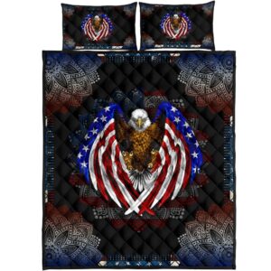 American Flag Eagle Mandala Version All Over Print Bedding Set