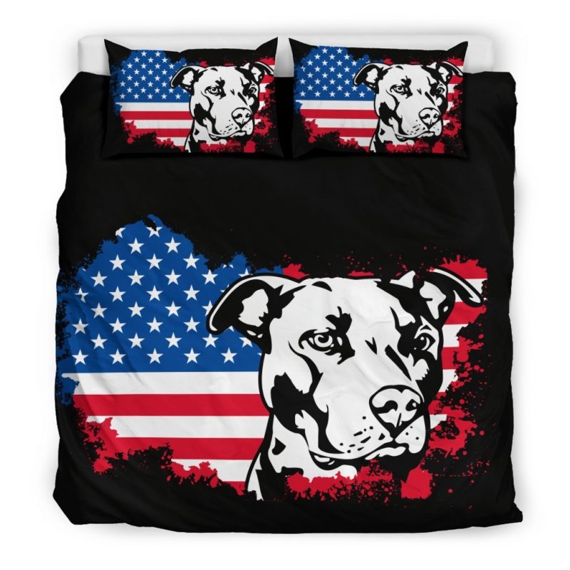 American Pit Duvet Cover and Pillowcase Set Bedding Set American Pit Duvet Cover and Pillowcase Set Bedding Set