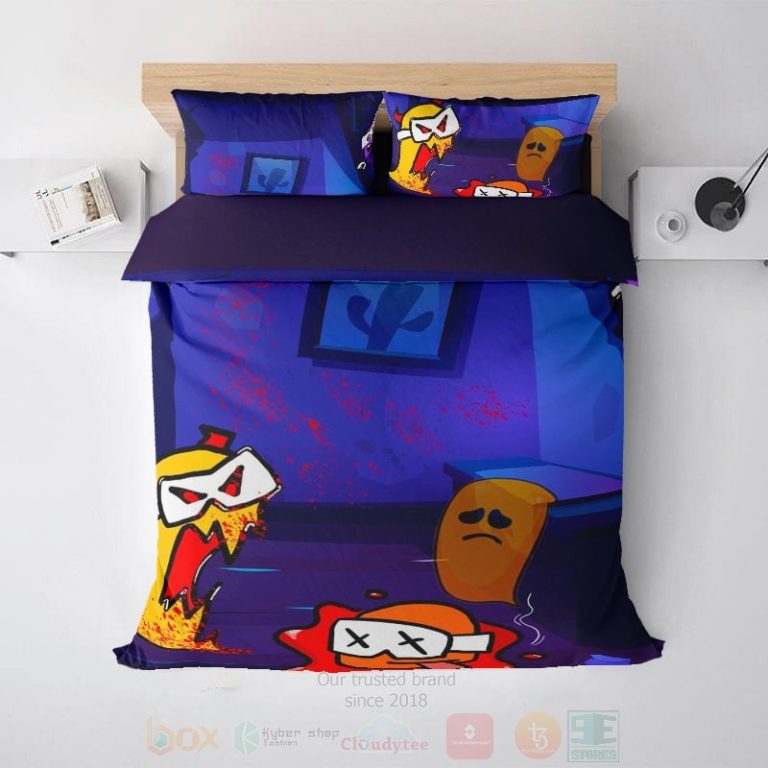 Among-Us-Halloween-Color-Blend-Gaming-Bedding-Set-1