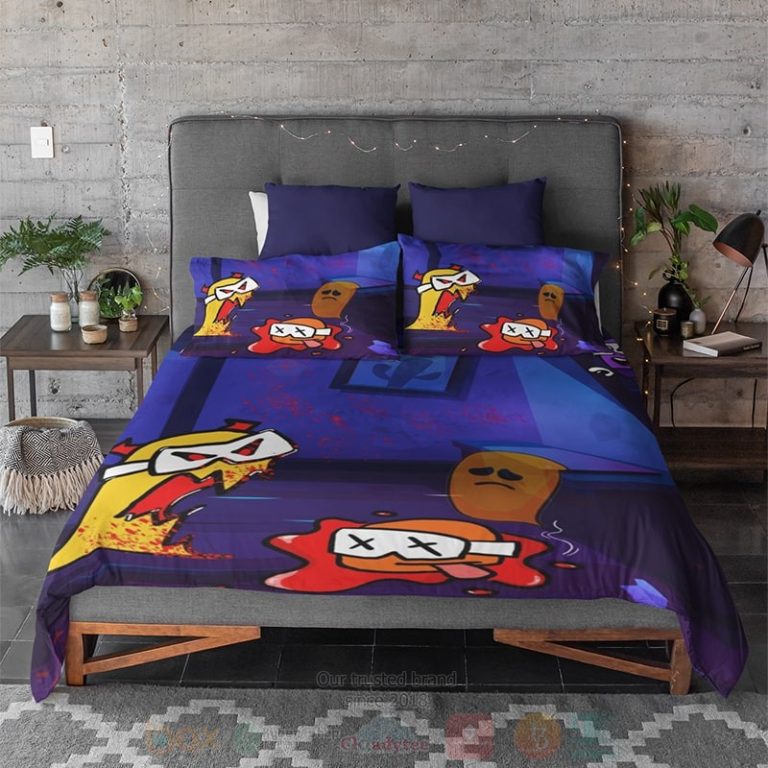 Among-Us-Halloween-Color-Blend-Gaming-Bedding-Set-2