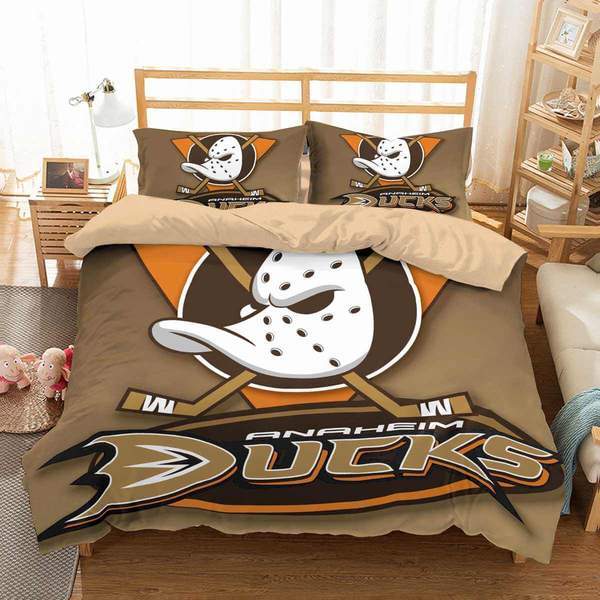 Anaheim Ducks Duvet Cover and Pillowcase Set Bedding Set Anaheim Ducks Duvet Cover and Pillowcase Set Bedding Set