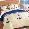Anchor White Blue Bedding Set