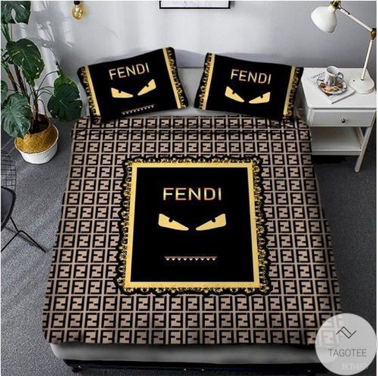 Angry Emoji Fendi Bedding Set Angry Emoji Fendi Bedding Set