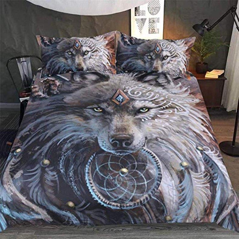 Animal Wolf Duvet Cover and Pillowcase Set Bedding Set Animal Wolf Duvet Cover and Pillowcase Set Bedding Set