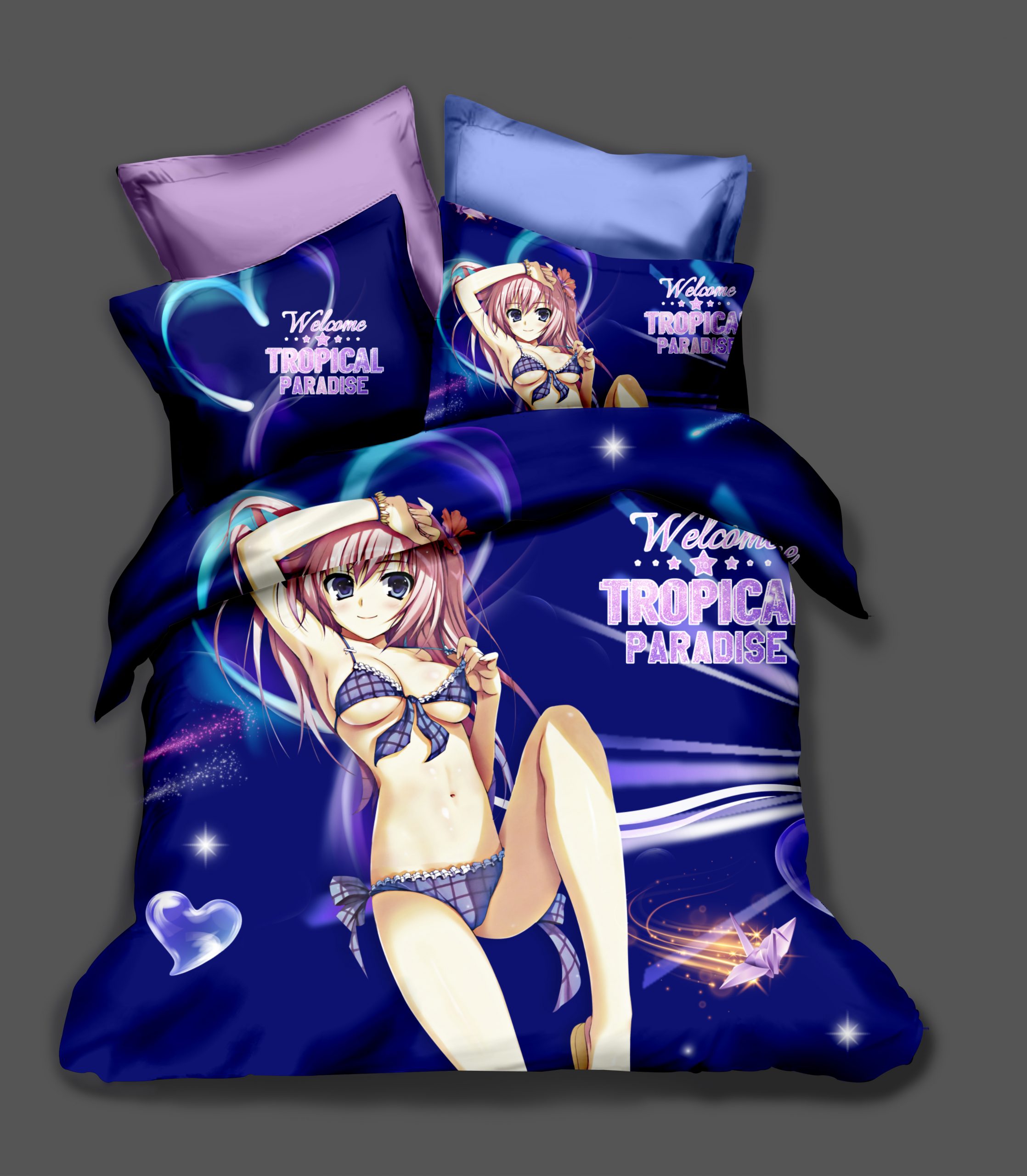 Animation Girl Comic Game 2 Duvet Cover and Pillowcase Set Bedding Set Animation Girl Comic Game 2 Duvet Cover and Pillowcase Set Bedding Set