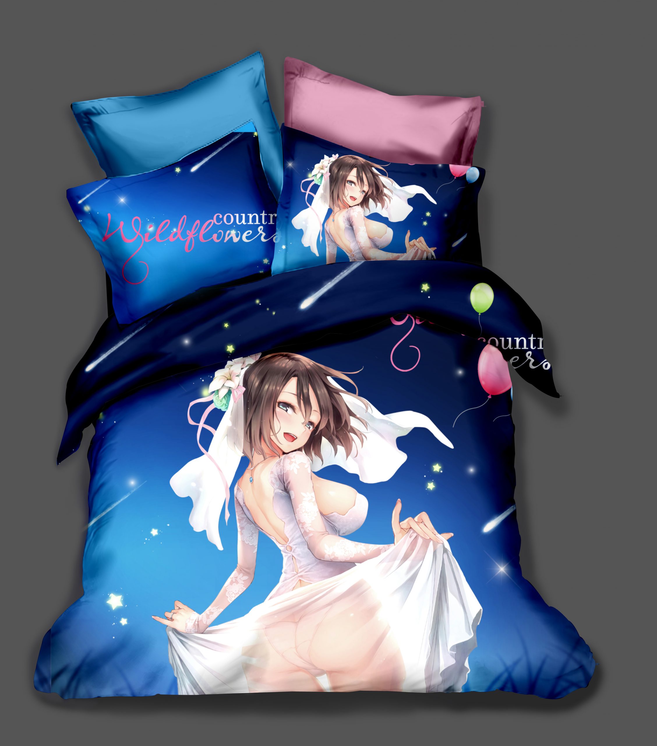 Animation Girl Comic Game Duvet Cover and Pillowcase Set Bedding Set Animation Girl Comic Game Duvet Cover and Pillowcase Set Bedding Set