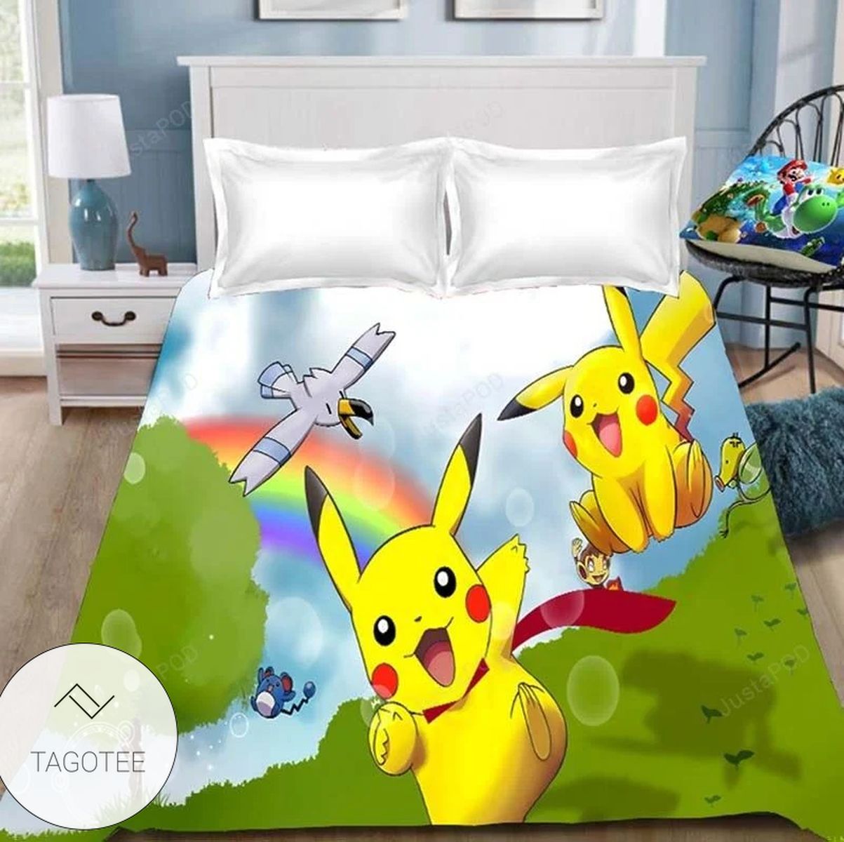 Anime Cartoon Pokemon Pikachu Children Bedding Set Anime Cartoon Pokemon Pikachu Children Bedding Set