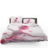 Anime Girl Ballet Dancer Fishes Pink Koi Bedding Set