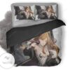 Anime Girl Brown Hair Green Eyes Bedding Set-