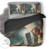 Anime Girl Doing Paiting Artwork Bedding Set