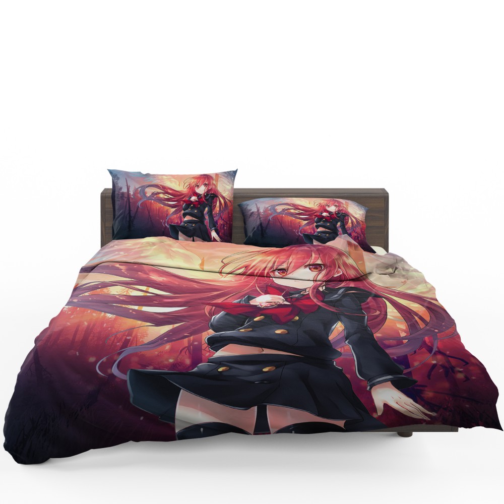 Anime Girl Fire Angel Bedding Set Anime Girl Fire Angel Bedding Set