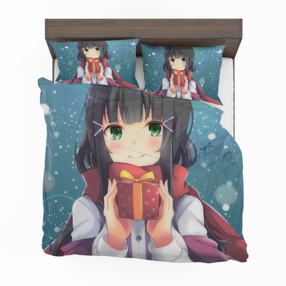 Anime-Girl-Winter-Xmas-Gift-Bedding-Set-1