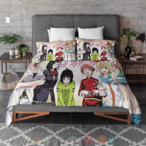 Anime Girls Soft And Comfortable Crossover Bedding Set