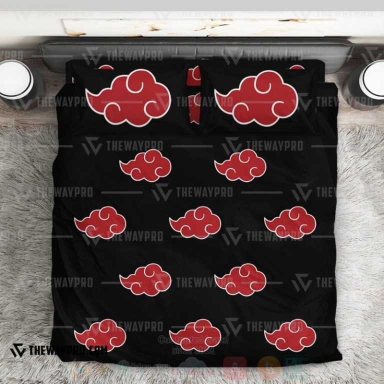 Anime-Naruto-Shippuden-Akatsuki-Group-Custom-Bedding-Set-1