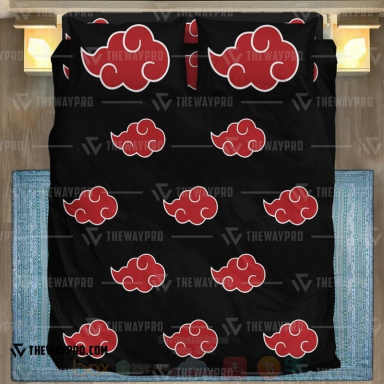 Anime-Naruto-Shippuden-Akatsuki-Group-Custom-Bedding-Set-2