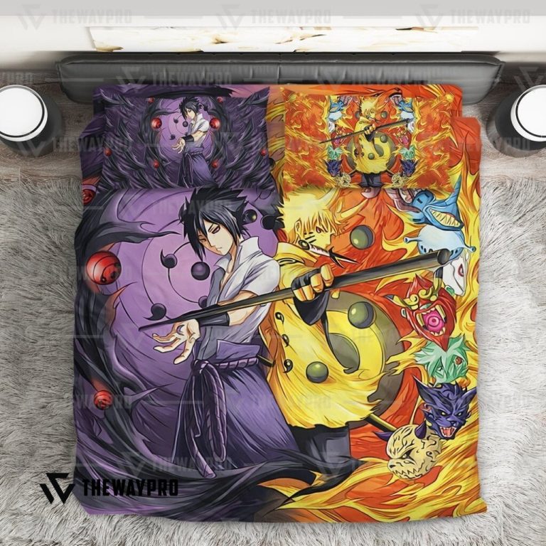 Anime-Naruto-Shippuden-Sasuke-Six-Paths-And-Naruto-Six-Paths-Bedding-Set-1
