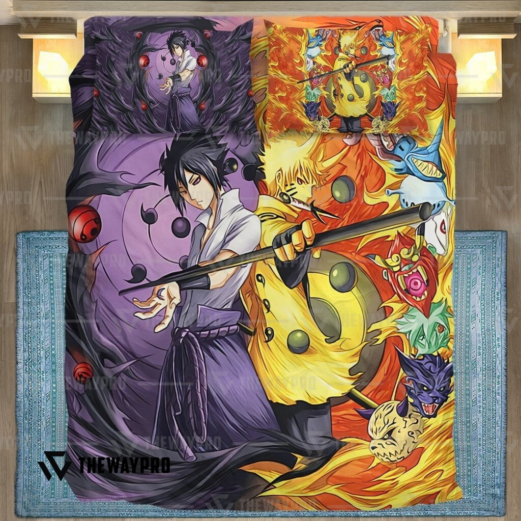 Anime Naruto Shippuden Sasuke Six Paths And Naruto Six Paths Bedding Set Anime Naruto Shippuden Sasuke Six Paths And Naruto Six Paths Bedding Set